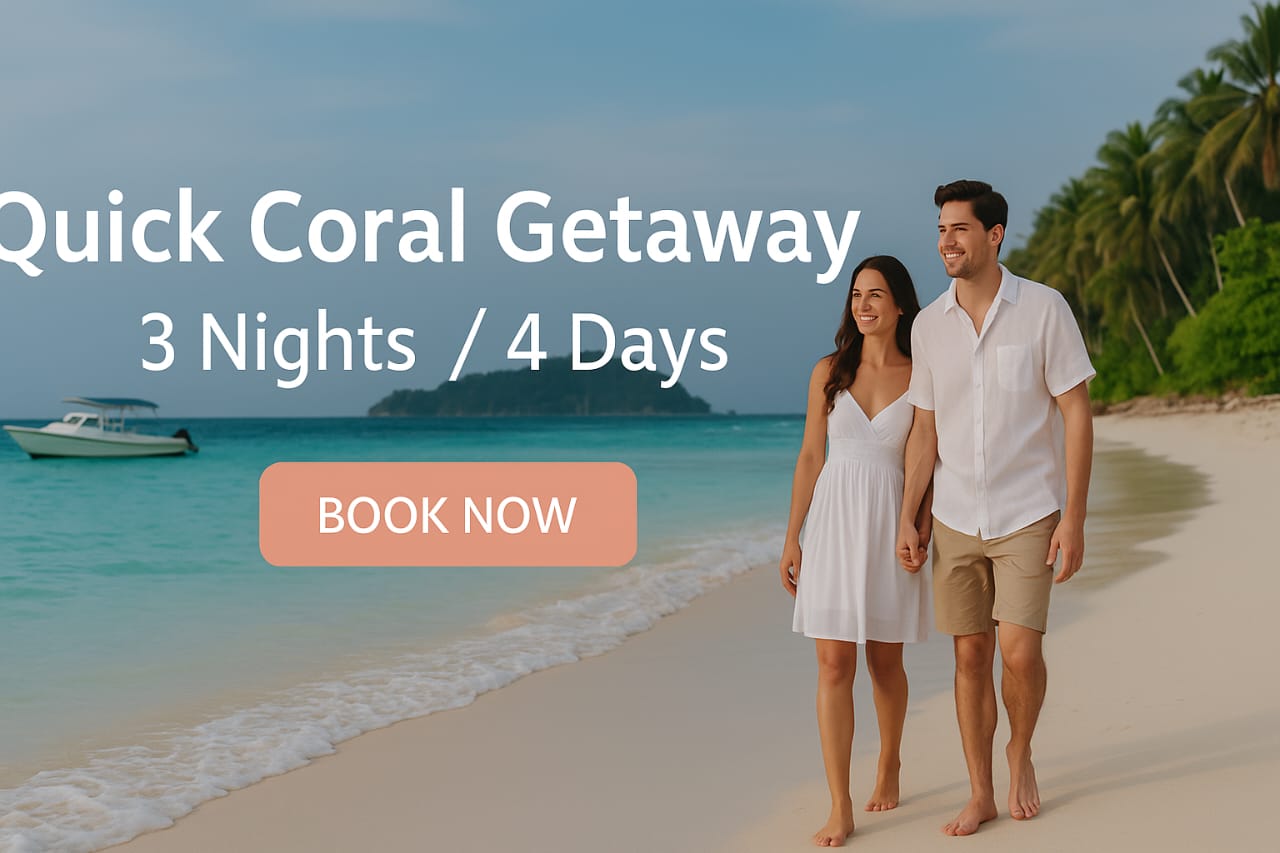 Quick Coral Getaway – 3 Nights 4 Days Andaman Tour with Havelock & Port Blair